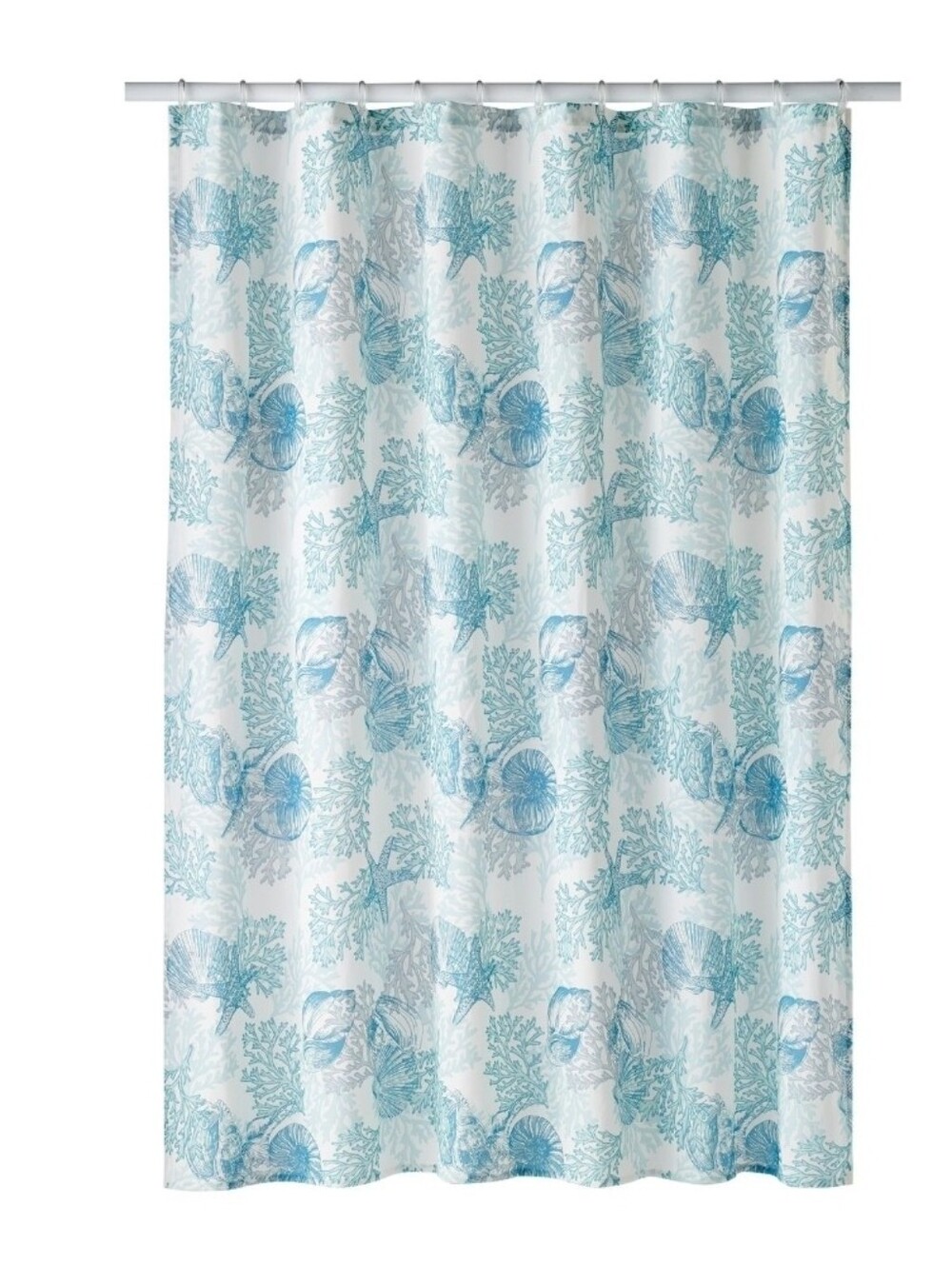 Sonoma Coastal Coral Seashell Shower Curtain 70x72 NWT Beach Ocean - Picture 2 of 3